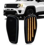 Smoked Lens LED Side Marker Lights for Jeep Renegade