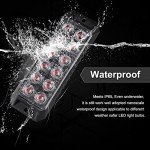 12 Red LED Emergency Strobe Lights for Vehicles
