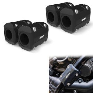 Motorcycle Engine Guard Crash Bar Protectors - Black