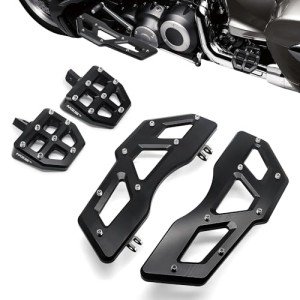 Wide Motorcycle Floorboards Set for Touring Bikes