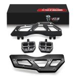 Wide Motorcycle Floorboards Set for Touring Bikes
