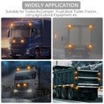Justech Rechargeable LED Warning Lights - 2 Pack