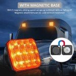 Justech Rechargeable LED Warning Lights - 2 Pack