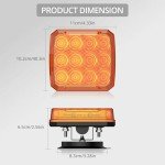 Justech Rechargeable LED Warning Lights - 2 Pack