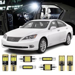 14-Piece White LED Interior Lights Kit for ES350