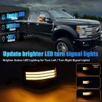 LUDARM LED Side Mirror Marker Lights for Ford
