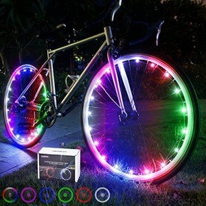 DAWAY A01 LED Spoke Lights - 7 Colors, 15 Modes