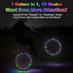 DAWAY A01 LED Spoke Lights - 7 Colors, 15 Modes