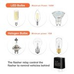 10-Pack 12V Adjustable LED Flasher Relay