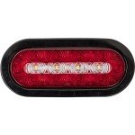 6" Red & Clear LED Stop Tail Backup Light