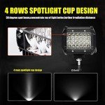 4PCS 72W LED Tractor Spot Lights for Vehicles