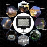 4PCS 72W LED Tractor Spot Lights for Vehicles