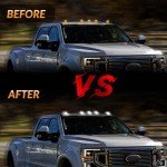 White LED Marker Lights for Ford Super Duty Trucks