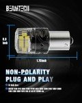 BEAMTECH 1156 Cool White LED Reverse Light Bulbs