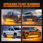 70-Inch Waterproof Strobe Lights for Trucks (2PCS)