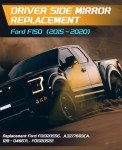 Ford F150 Left Side Mirror Replacement with Heat