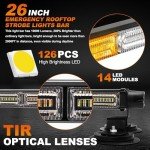 Emergency Strobe Light Bar for Trucks & Vehicles
