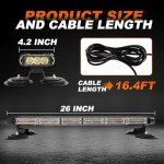 Emergency Strobe Light Bar for Trucks & Vehicles