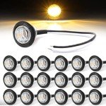 20 Pack Amber LED Side Marker Lights - 3/4