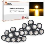 20 Pack Amber LED Side Marker Lights - 3/4