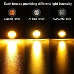 20 Pack Amber LED Side Marker Lights - 3/4