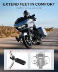 Benlari A3 Steel Motorcycle Foot Pegs for Harley