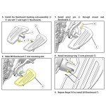 Black Aluminum Motorcycle Footpegs for Indian Models