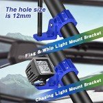 Blue UTV Whip Light & Flag Mounts (2 PCS)