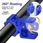 Blue UTV Whip Light & Flag Mounts (2 PCS)