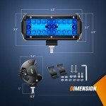 Nilight 6.5" LED Light Pods - 120W Combo