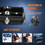 Nilight 6.5" LED Light Pods - 120W Combo