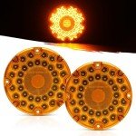 7" Amber LED Tail Lights for Trucks & Trailers