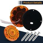 7" Amber LED Tail Lights for Trucks & Trailers