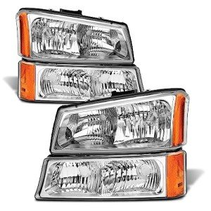 Chevy Silverado Headlight Assembly 2003-2006 Pair