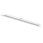 Ceptor® 60" LED Running Board Light Sticks - Blue/Clear