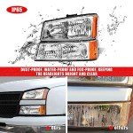 Chevy Silverado Headlight Assembly 2003-2006 Pair