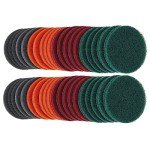 40PCS Headlight Restoration Scrub Pad Kit