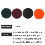 40PCS Headlight Restoration Scrub Pad Kit