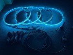 4PCS RGB LED Wheel Lights with Bluetooth Control