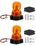 QWORK Amber LED Strobe Lights - 2 Pack