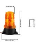 QWORK Amber LED Strobe Lights - 2 Pack