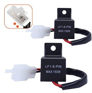 2 Pack 12V LED Flasher Relay for Motorcycles