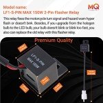 2 Pack 12V LED Flasher Relay for Motorcycles