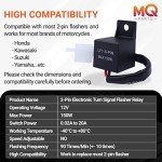 2 Pack 12V LED Flasher Relay for Motorcycles