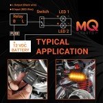 2 Pack 12V LED Flasher Relay for Motorcycles