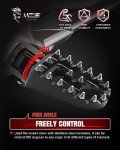 Adjustable Black Foot Pegs for 2018-2024 Motorcycles