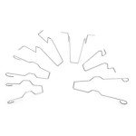 6-Piece Steel Headlight Bulb Retainer Clips