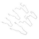 6-Piece Steel Headlight Bulb Retainer Clips