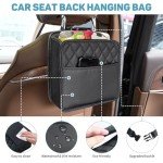 Akayivey Premium PU Leather Car Seat Back Organizer