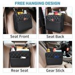 Akayivey Premium PU Leather Car Seat Back Organizer